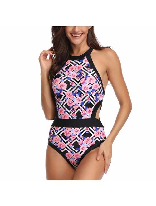 Acircle Mommy And Me Swimsuit Family Mother Girl One Piece Cutout Bathing Suit Bikini