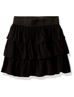Girls' Pull-On Tiered Skirt for School or Play