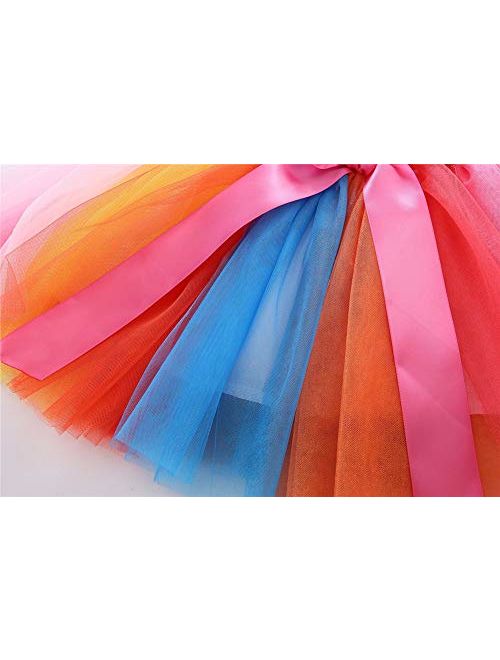 LittleSpring Birthday Outfit for Girl Birthday T-Shirt and Tutu Skirt Set