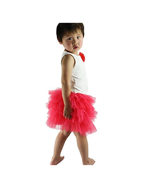 Wennikids Baby Girl's Dance Skirt Chiffon Pettiskirt Tutu