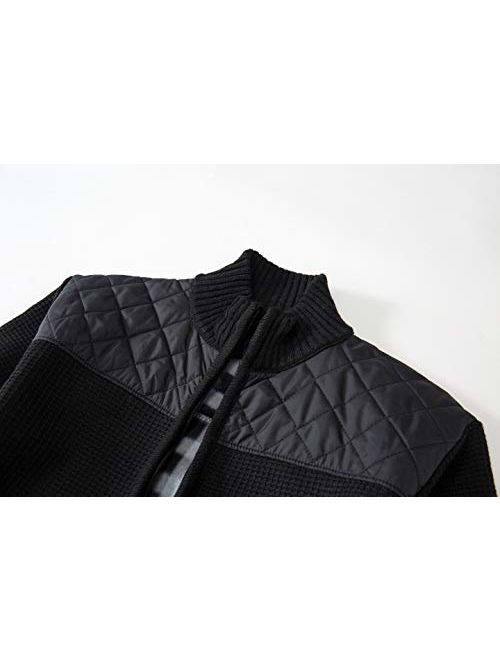 Gioberti Boy's Knitted Full Zip Cardigan Sweater with Soft Brushed Flannel Lining