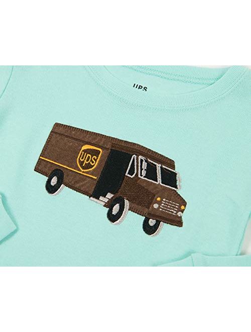 Leveret UPS Truck Kids & Toddler Pajamas Boys Girls 2 Piece Pjs Set 100% Cotton Sleepwear (2-14 Years)