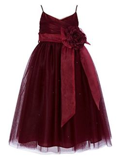 princhar Tulle Flower Girl Dress Junior Bridesmaids Dress Little Girl Toddler Dress
