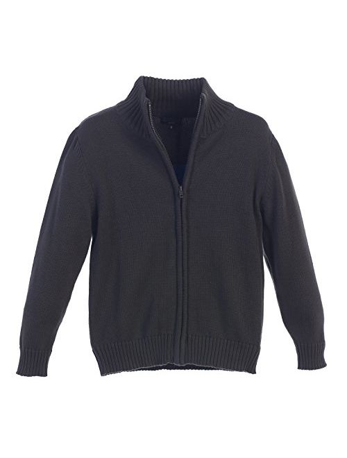 Gioberti Boy's Knitted Full Zip 100% Cotton Cardigan Sweater