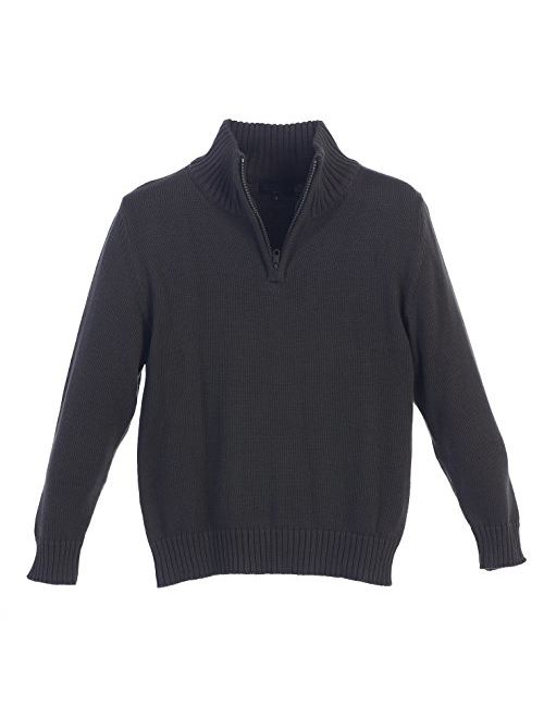 Gioberti Boy's Knitted Half Zip 100% Cotton Sweater