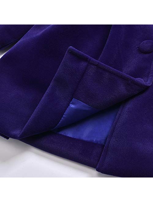 2-7T Toddler Girls Trench Coat Windbreaker Winter Warm Jacket Overcoat Cloak