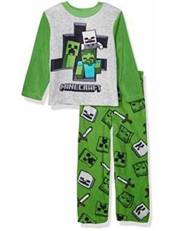 Minecraft Boys' 2-Piece Pajama Set