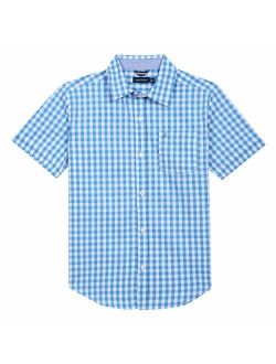 Boys' Short Sleeve Gingham Woven Shirt