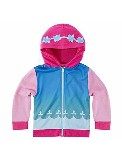 Cubcoats Poppy The Troll - 2-in-1 Transforming Hoodie and Soft Plushie - Pink