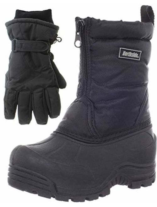 Northside Icicle Kids Winter Snow Boots & Gloves Combo for Girls & Boys