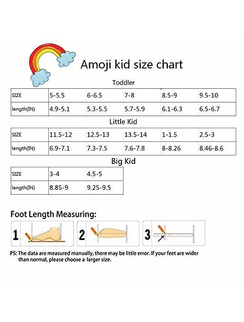 Amoji Baby Kids Easy On Rain Shoes Boots for Toddler Little Kid