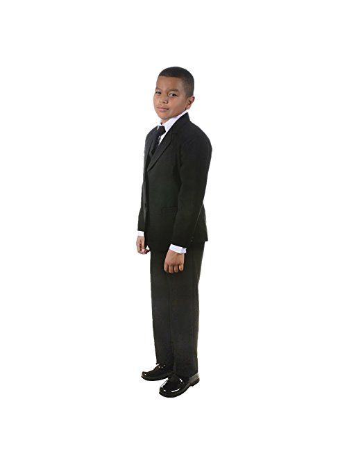 Nancy August Classic Toddler Boy Formal Suit in Black 2T-20-Black-20