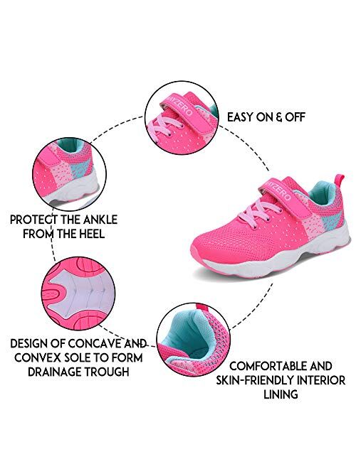 Lingmu Girl's Boys Fashionable Running Shoes Kid Breathable Non-Slip Tennis Shoes Outdoor Sports Shoes Children's (Toddler/Little Kid/Big Kid)
