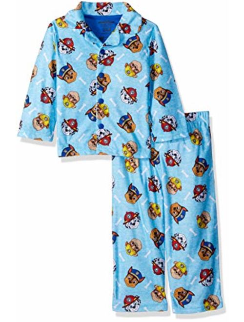 Nickelodeon Boys' Paw Patrol 2-Piece Button Front Pajama Set