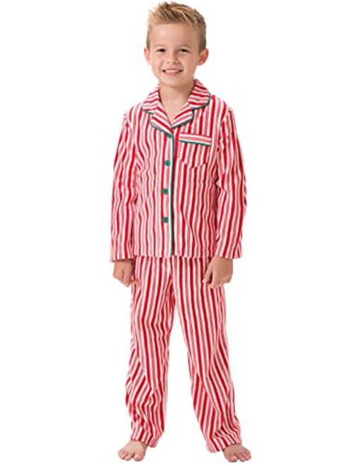 PajamaGram Big Boys Fleece Button-Front Pajama Set