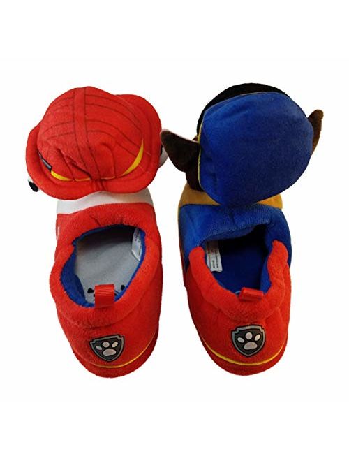 Paw Patrol Boys Slippers with Chase and Marshall