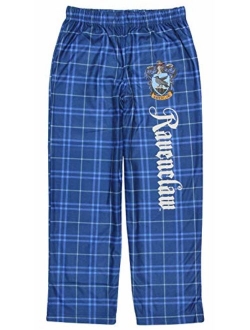 INTIMO Harry Potter Big Boys Houses Plaid Pajama Lounge Pants (Hogwarts, M-8)