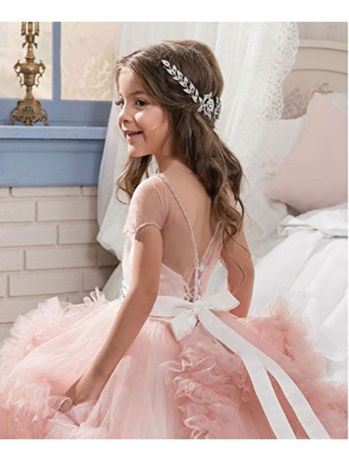 3-12Years Old Girls Clothing 2022 New Year Costume for Teenager Girl  Birthday Wedding Party Bridesmaid Tulle Dress Kids Vestido - AliExpress