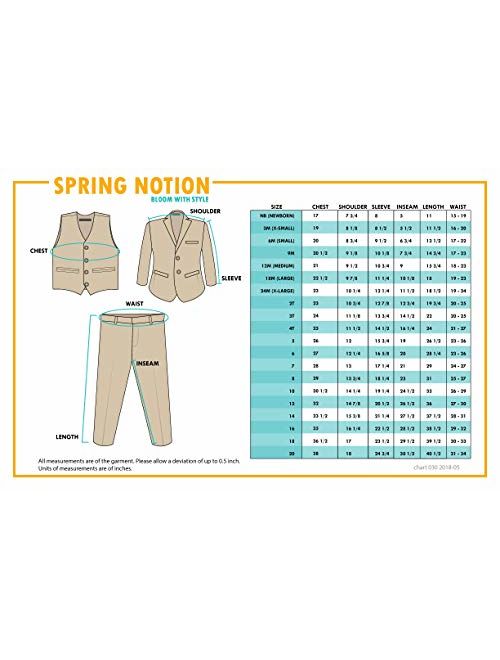 Spring Notion Baby Boys' Modern Fit Suit Set