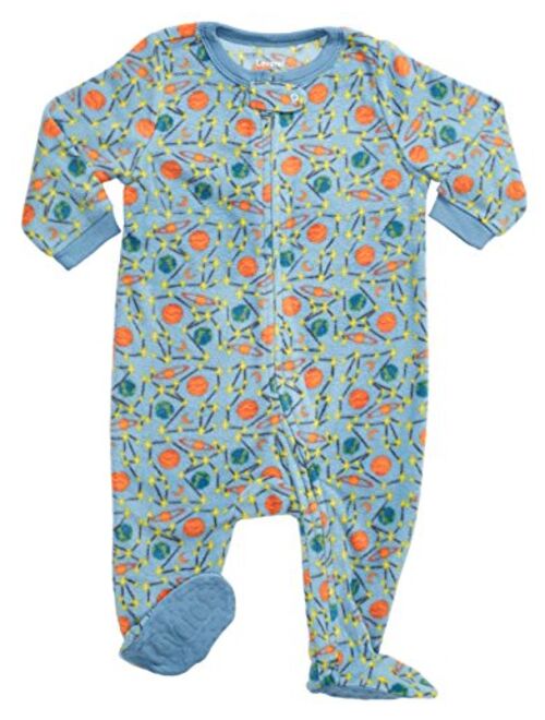Leveret Fleece Baby Boys Footed Pajamas Sleeper Kids & Toddler Pajamas (3 Months-5 Toddler)