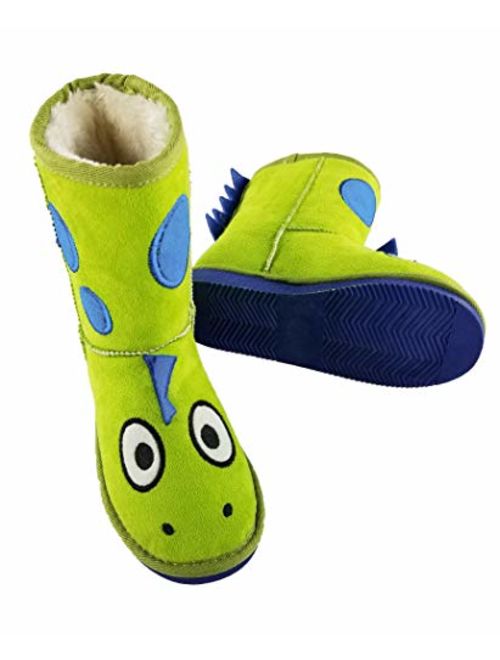 Cute Animal Character Slippers for Kids by LazyOne | Boys and Girls Creature Slipper Boots