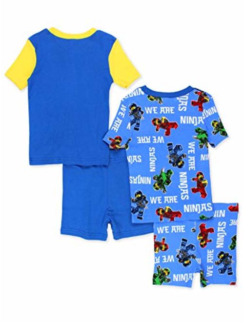 LEGO Ninjago Boy's 4 Piece Cotton Pajamas Set (Little Kid/Big Kid)