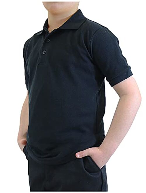 Galaxy by Harvic Boy's Short Sleeve Polo Shirts School Uniform