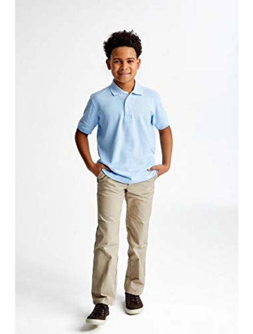 French Toast Boys' 2-Pack Short Sleeve Pique Polo Shirt
