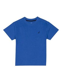 Boys' Short Sleeve Solid Crew-Neck T-Shirt