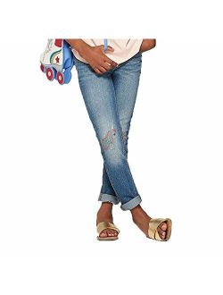 Girl's Super Skinny Embroidered Jeans -