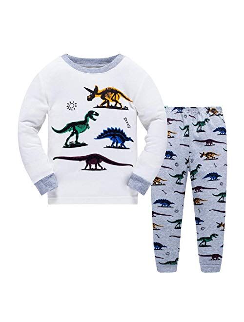 Boys Pajamas Cotton PJS Toddler Sleepwear Bottoms Sets Clothes for Kids Size 1 2 3 4 5 6 T