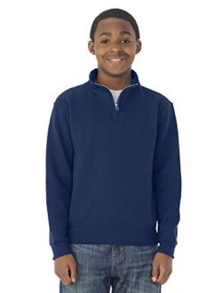 Jerzees youth 8 oz 50/50 NuBlend Quarter-Zip Cadet Collar Sweatshirt (995Y)