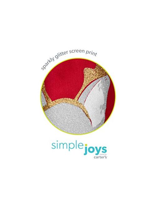 Simple Joys by Carter's Toddler Girls' 2-Pack Christmas Long-Sleeve Tees