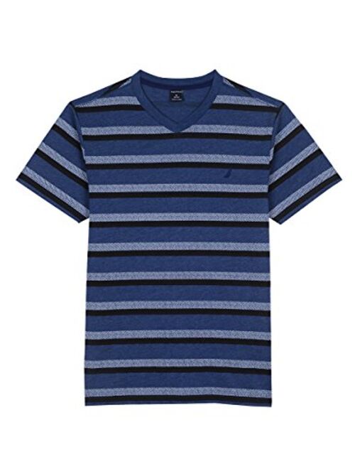 Nautica Boys' Short Sleeve Striped V-Neck T-Shirt
