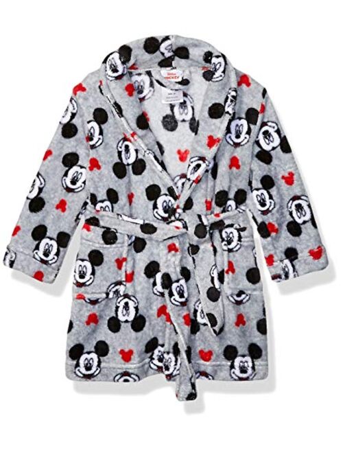 Disney Boys' Toddler Mickey Mouse Luxe Plush Robe