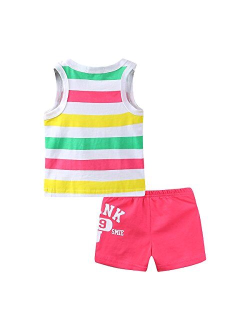 Mud Kingdom Little Boys Holiday Outfits Summer Tank Tops and Shorts