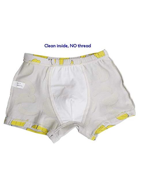 CHUNG Toddler Little Boys Underwear Soft Modal+ Cotton Boxer Briefs Pack of 5/10 Dinosaur 2-9Y