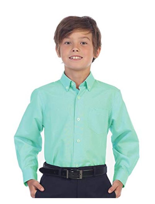 Gioberti Boy's Oxford Long Sleeve Dress Shirt