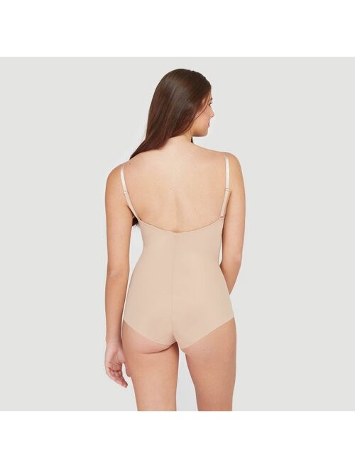 Assets by Spanx Women's Shaping Micro Low Back Cupped Bodysuit Shapewear