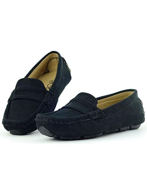 PPXID Toddler Little Big Kids Girls Boys Suede Slip-on Loafers Casual Shoes Shoes 