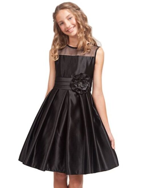 Kid Collection Girls Simply Satin Dress