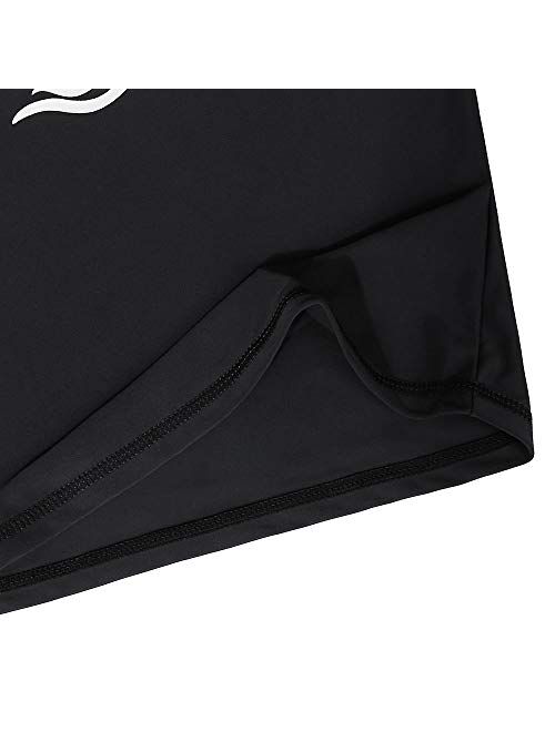 TFJH E Girls & Boys Long Sleeve Rashgurad Swimsuit UPF 50+ Kids Swimwear Sunsuits