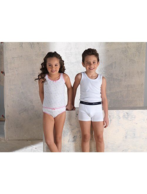 Brix Toddler Boys Girls Tank Top Undershirts White Tagless Super Soft 4 Pack.