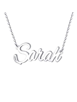 Jecivila Custom Name Necklace Personalized,Heart Pendant Layered Customized Nameplate Necklace for Women 14