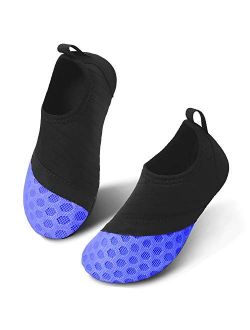 JIASUQI Kids Boys and Girls Summer Athletic Water Shoes Aqua Socks for Beach Swimming Pool