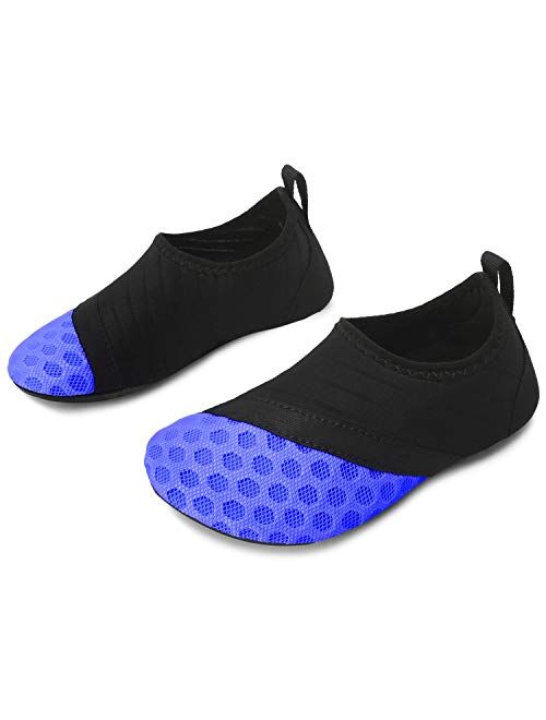 JIASUQI Kids Boys and Girls Summer Athletic Water Shoes Aqua Socks for Beach Swimming Pool