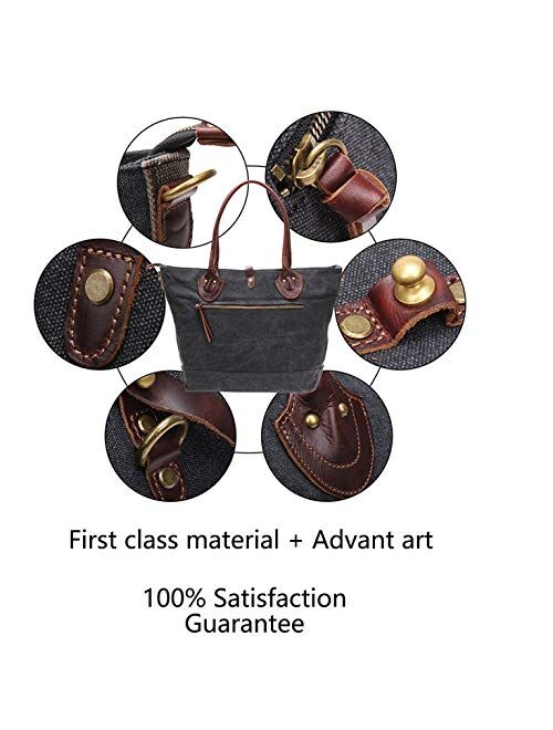 Iblue Canvas Totes Bag Top Handle Shoulder Handbag Large For Women #254