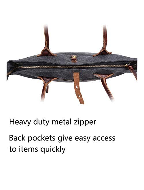 Iblue Canvas Totes Bag Top Handle Shoulder Handbag Large For Women #254