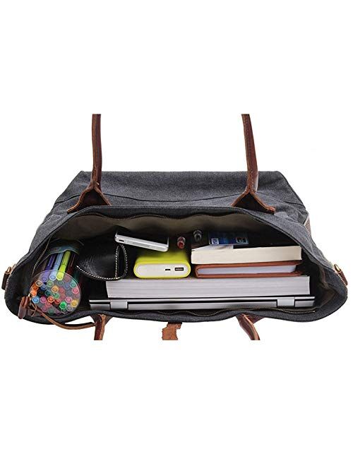 Iblue Canvas Totes Bag Top Handle Shoulder Handbag Large For Women #254