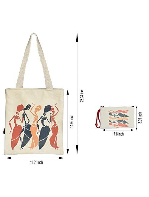 Lorisan Tote Bag for Women, Cute Large Crossbody Totes With Zipper